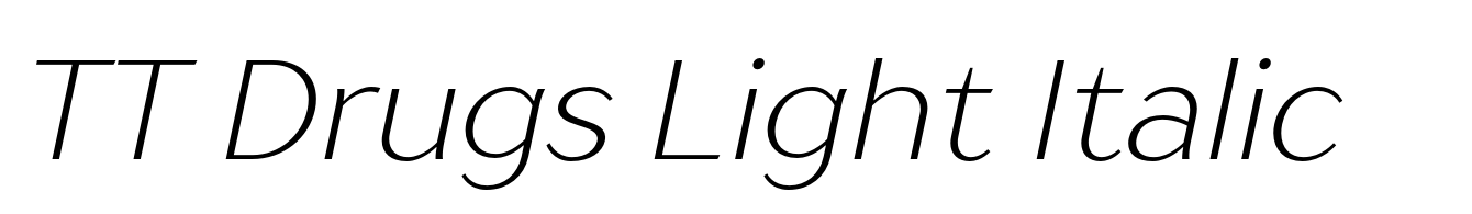 TT Drugs Light Italic